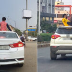 Is it right or wrong to open the sunroof while driving?